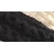 Handmade 100% Alpaca Ear Warmers, Black with Cable Detail