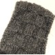 Handmade 100% Alpaca Ear Warmers, Dark Grey