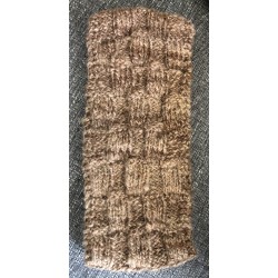 Handspun and handmade 100% Alpaca Ear Warmers, Fawn and Brown