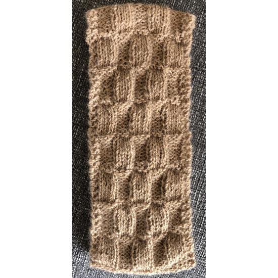 Handmade 100% Alpaca Ear Warmers, Fawn