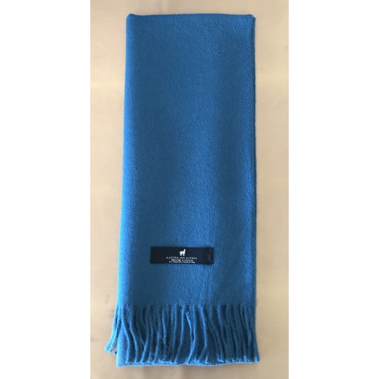 Alpaca Scarf, Teal, 100% baby alpaca