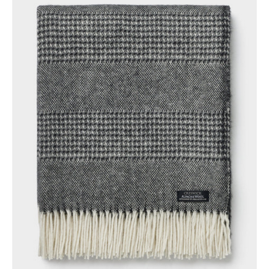 Alpaca/Wool Throw, Black