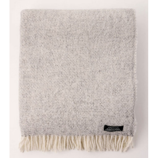 Alpaca/Wool Throw, Cobblestone