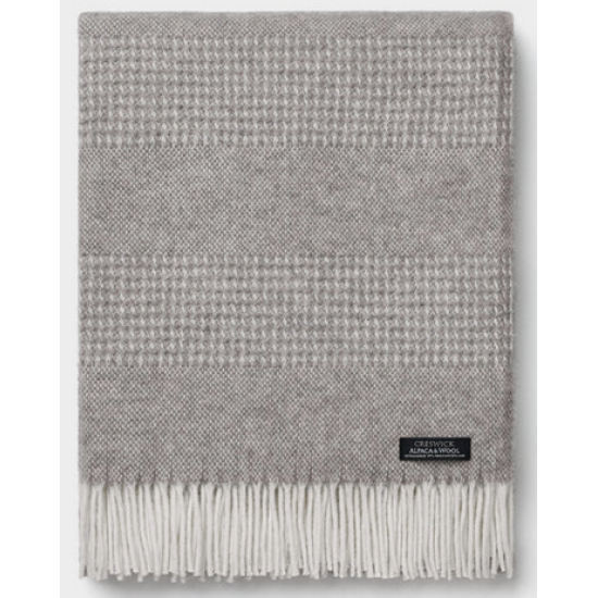 Alpaca/Wool Throw, Grey