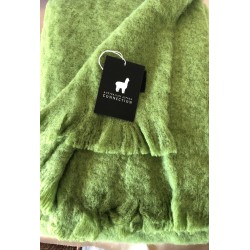 100% Alpaca Throw, Pistachio 