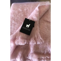 100% Alpaca Throw, Candy Pink 