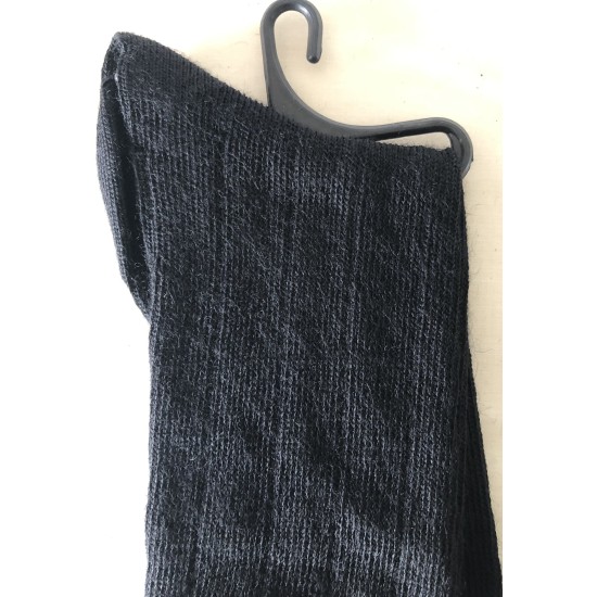 Men's Alpaca Blend Socks, King Size 11-14, Black