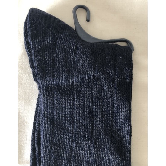 Men's Alpaca Blend Socks, King Size 11-14, Navy