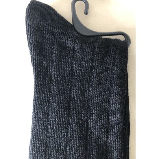 Men's Alpaca Blend Socks, Regular Size 6-10, Black