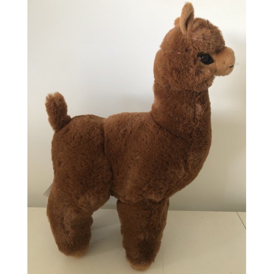 Alpaca Soft Toy Plushie, Brown (Large, 30 cm)