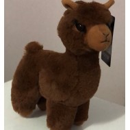 Alpaca Soft Toy Plushie, Brown (Small, 20 cm)