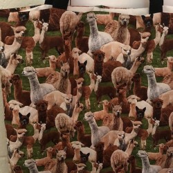 Handmade Re-Useable Shopping Bag, Alpaca Design