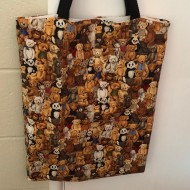 Handmade Re-Useable Shopping Bag, Teddy Bear Design