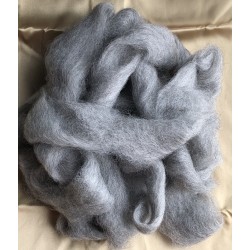 Alpaca Rovings - 100gm Grey (Cactus)