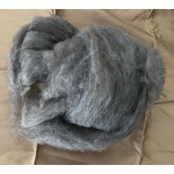 Alpaca Rovings - 25gm Grey alpaca and merino mix
