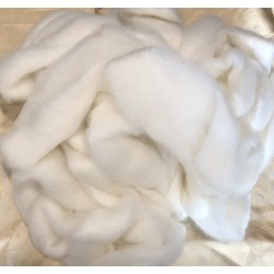 Alpaca Rovings - 100gm White Grantham