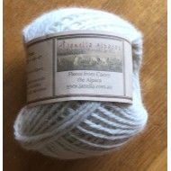 Alpaca Yarn, Natural White 5-8 Ply (Cacey)